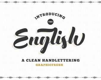 The English Font - Vintage Lettering // Only the first 50 buyers this month.