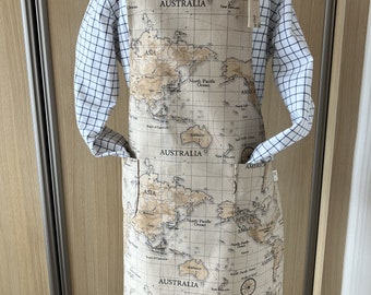 Gents Adjustable neckstrap apron, Gents Alpaca apron, Gents Atlas apron, Handmade in the UK