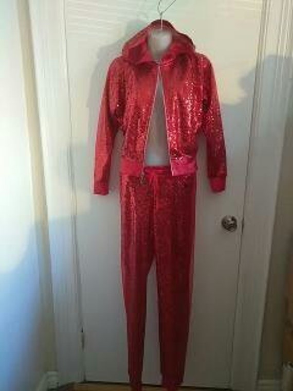 sequin sweat suit