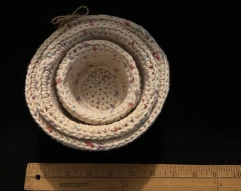 Nested Crochet Baskets