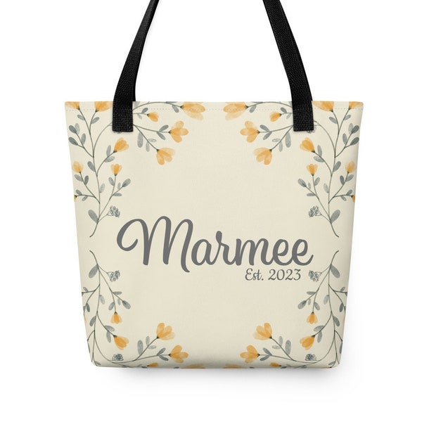 Marmee Established Tote bag, Birthday Gift for Marmee,  Marmee Mother's day Gift Tote Bag, Gift Tote for Grandmother's Day From Grandkids