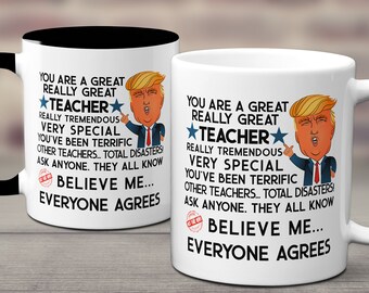 Gift Mug Great Birthday Christmas Jobs SUBSTITUTE TEACHER Funny Trump Gift Mug Great Birthday Christmas Jobs SUBSTITUTE TEACHER Funny Trump