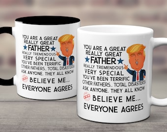 Trump Mug, Fathers Day Gifts For Dad, For Men Gifts For Him, Father Gift For Dad, From Daughter, New Dad Gift Donald Trump Mug Gifts For Dad