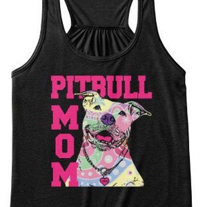 Pitbull Mom T-Shirt - Pitbull Mom Tank - Pitbull Lovers, Pitbull Mom Shirt, Pit Bull Mom Shirt, Pitbull Mom Tank Top, Pitbull Shirt