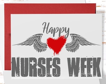 Happy Nurse's Week Card, Nurse Week Card, Greeting Card for Nurse, Nurse Thank You Card, Nurse Appreciation, Nurse Gift