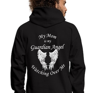 Mom Guardian Angel Hoodie: Memorial Gift, Loss of Mother