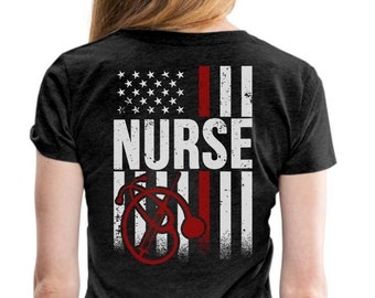 Nurse Flag T-Shirt: Patriotic RN Gift