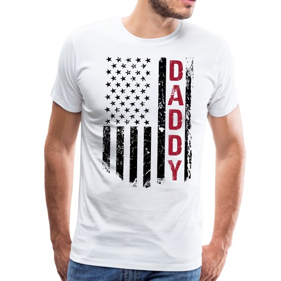 Camisa de papá de la bandera estadounidense Camisa de papá, camisa