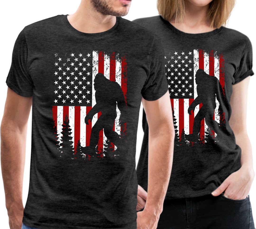 bigfoot flag shirt