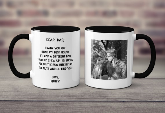 Fathers day top mug from dog
