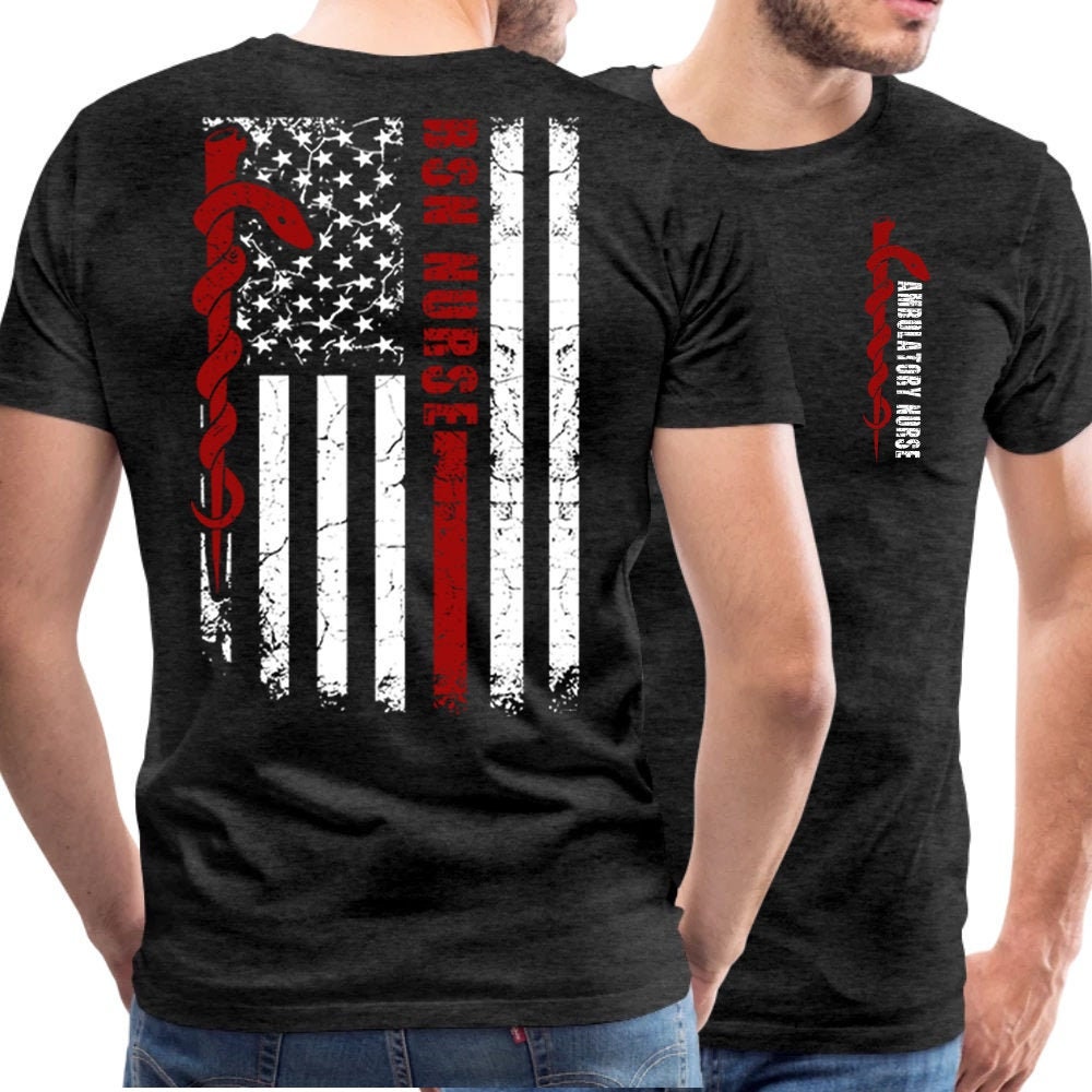 Ambulatory Nurse Shirts Nurse Flag 