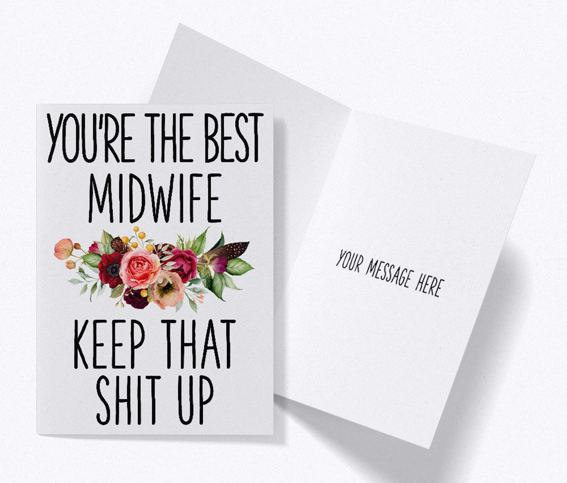 Midwife Birthday Card Greeting Card for Midwife You're - Etsy