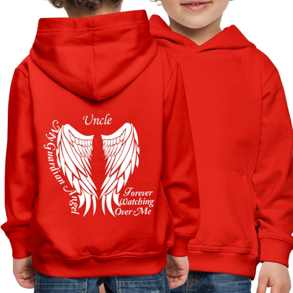 Uncle Guardian Angel Wings Youth Hoodie My Uncle is My Guardian