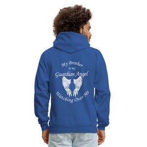 Brother Guardian Angel Hoodie: In Loving Memory Royal Blue