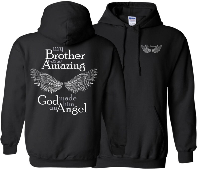 Brother Guardian Angel Gift Memorial Brother Angel Wings - Etsy