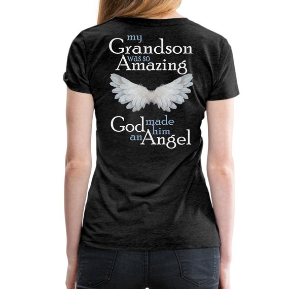 Memorial Nieto Angel Tshirt Mi Nieto era tan Increible Dios lo hizo un Angel Mi Nieto Mi Angel Angle Wings Perdida del Nieto Etsy Espana