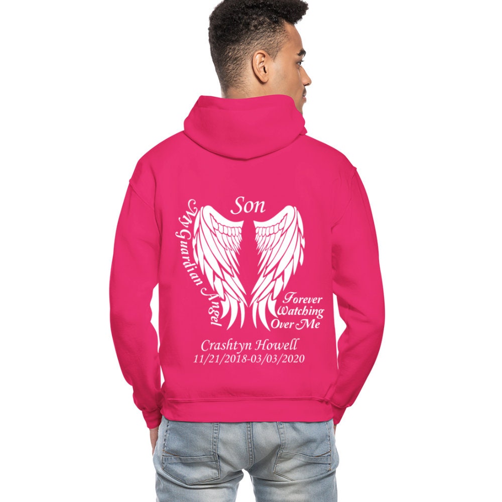 Custom Son Guardian Angel Hoodie Etsy Ireland