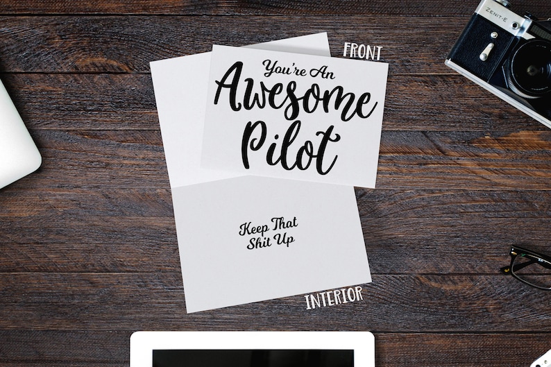 Funny Card for Pilot Pilot Gift Pilot Gifts Greeting Card Etsy