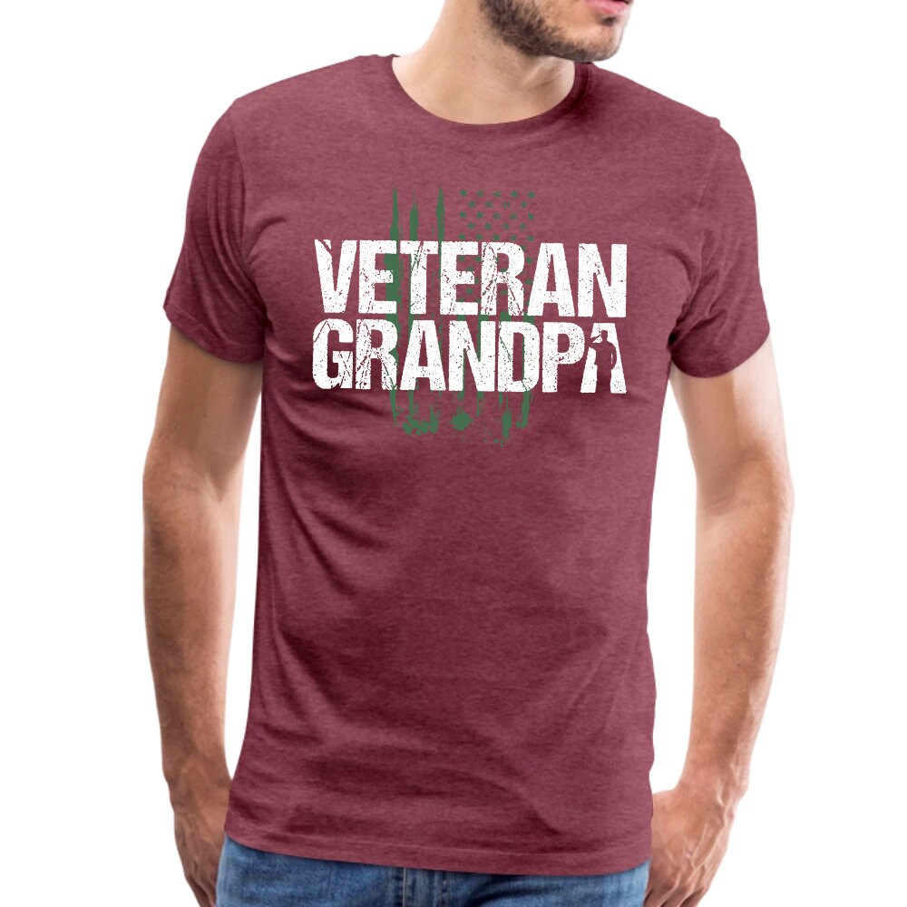Kropsis Veteran Patriotic U.S. Army American Flag Men's T-Shirt - Cotton Blend, Multiple Sizes