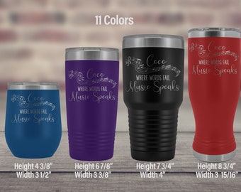 Music Lover Gifts - Personalized Music Teacher Tumbler