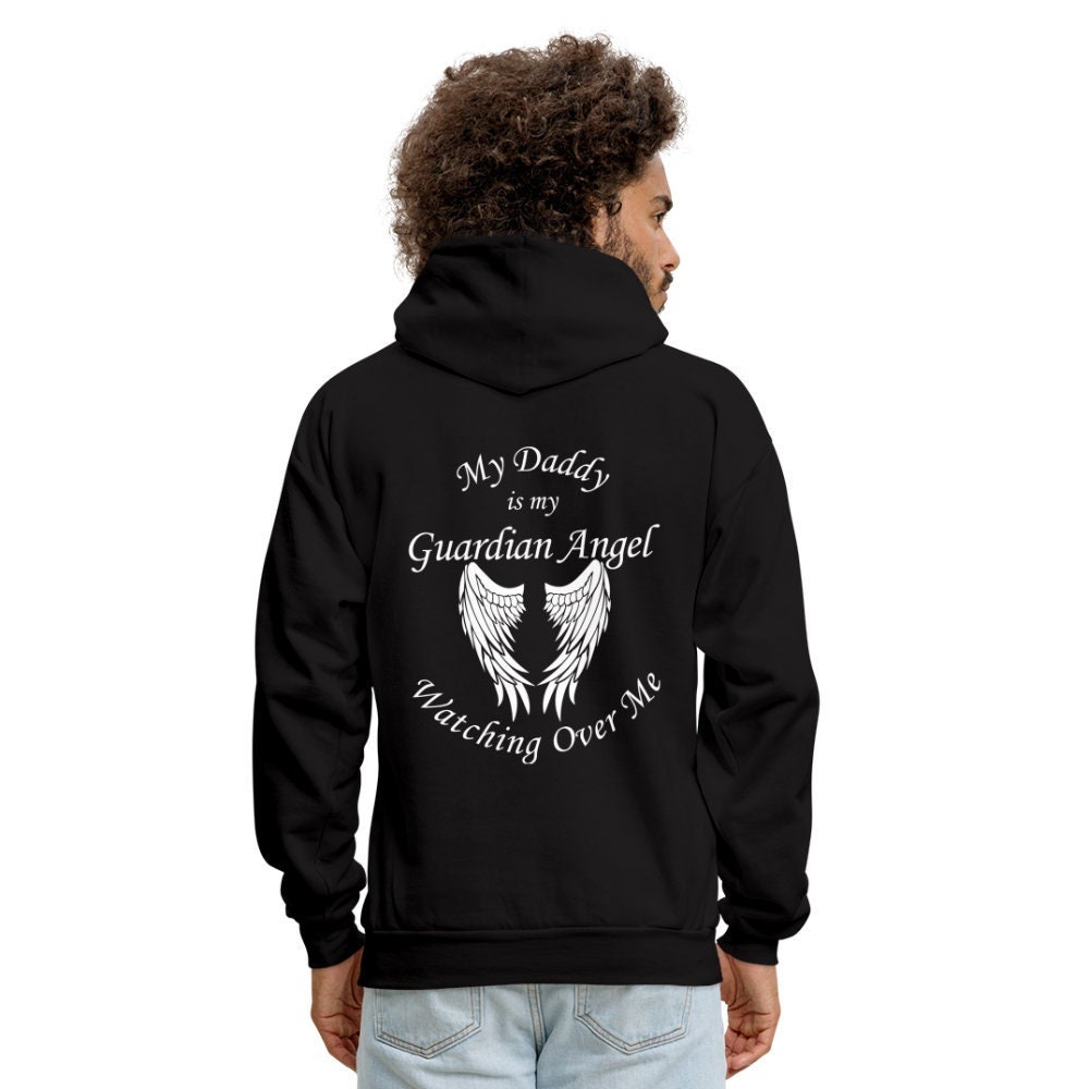 My dad is my guardian angel hoodie sale