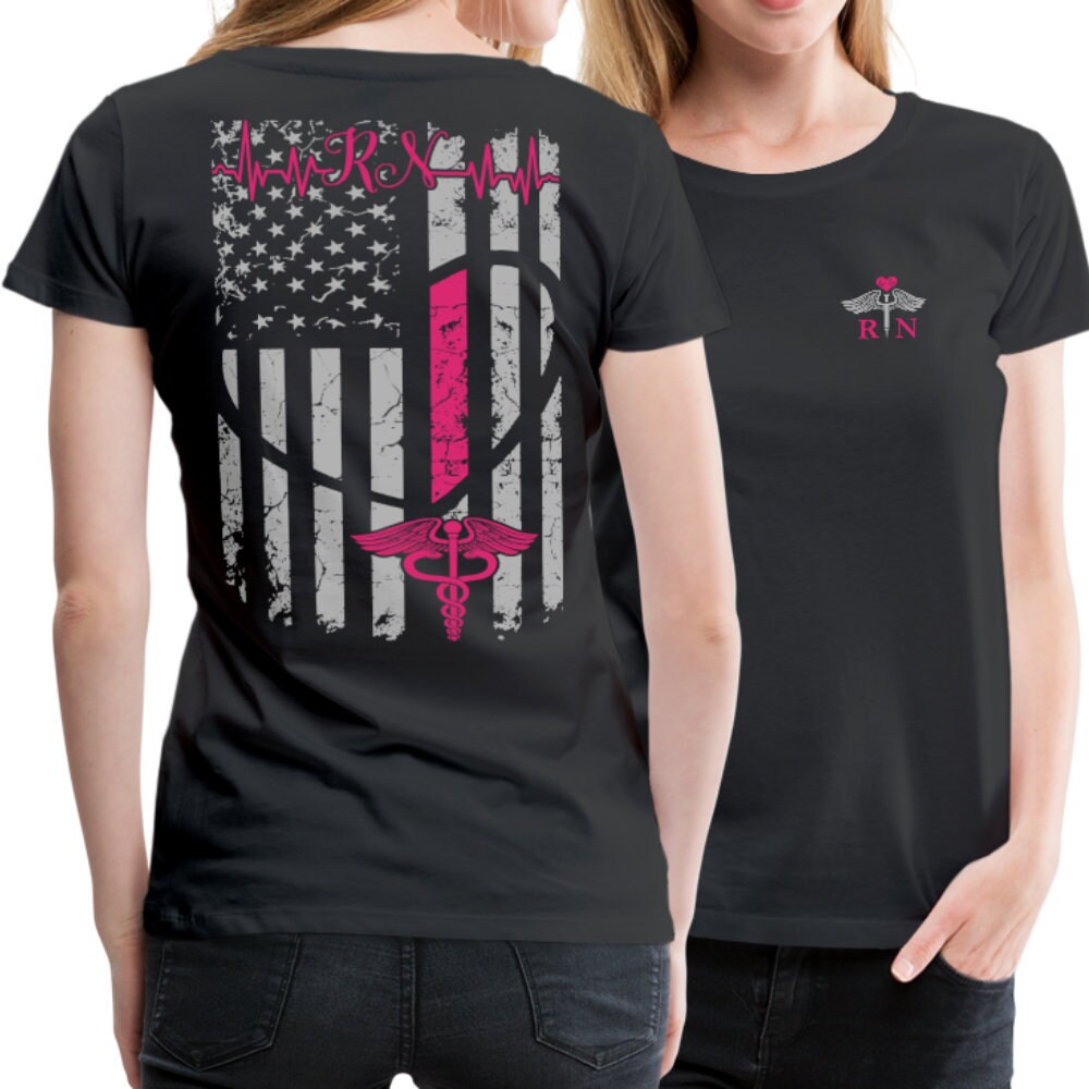 RN Nurse Flag Shirt Registered Nurse 