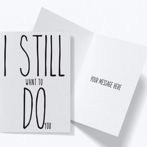Naughty Mothers Day Card, Girlfriend  Dirty Funny Card, Anniversary Card for Her, Husband Birthday Card, Valentine&#39;s Day Gift for Wife