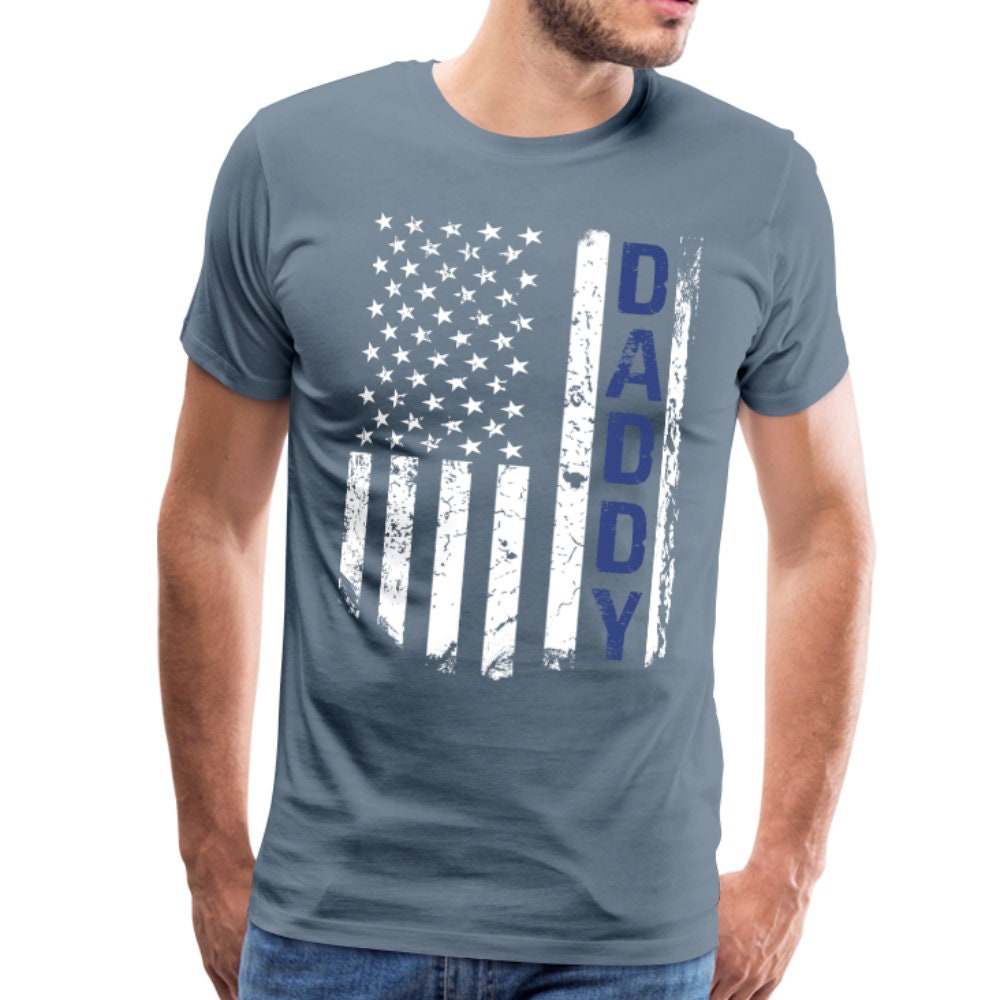 American Daddy Flag Shirt Husband Father T Shirt Anniversary | Etsy
