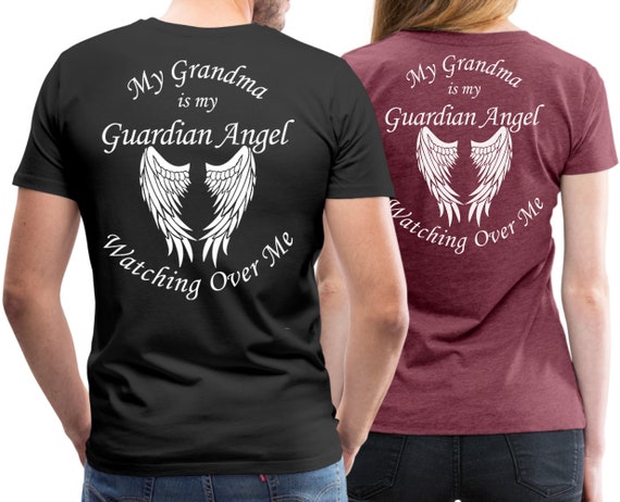 In Memory Of My Grandma Guardian Angel Wings T Shirt In Memory Of My Grandma Guardian Angel Wings T Shirt
