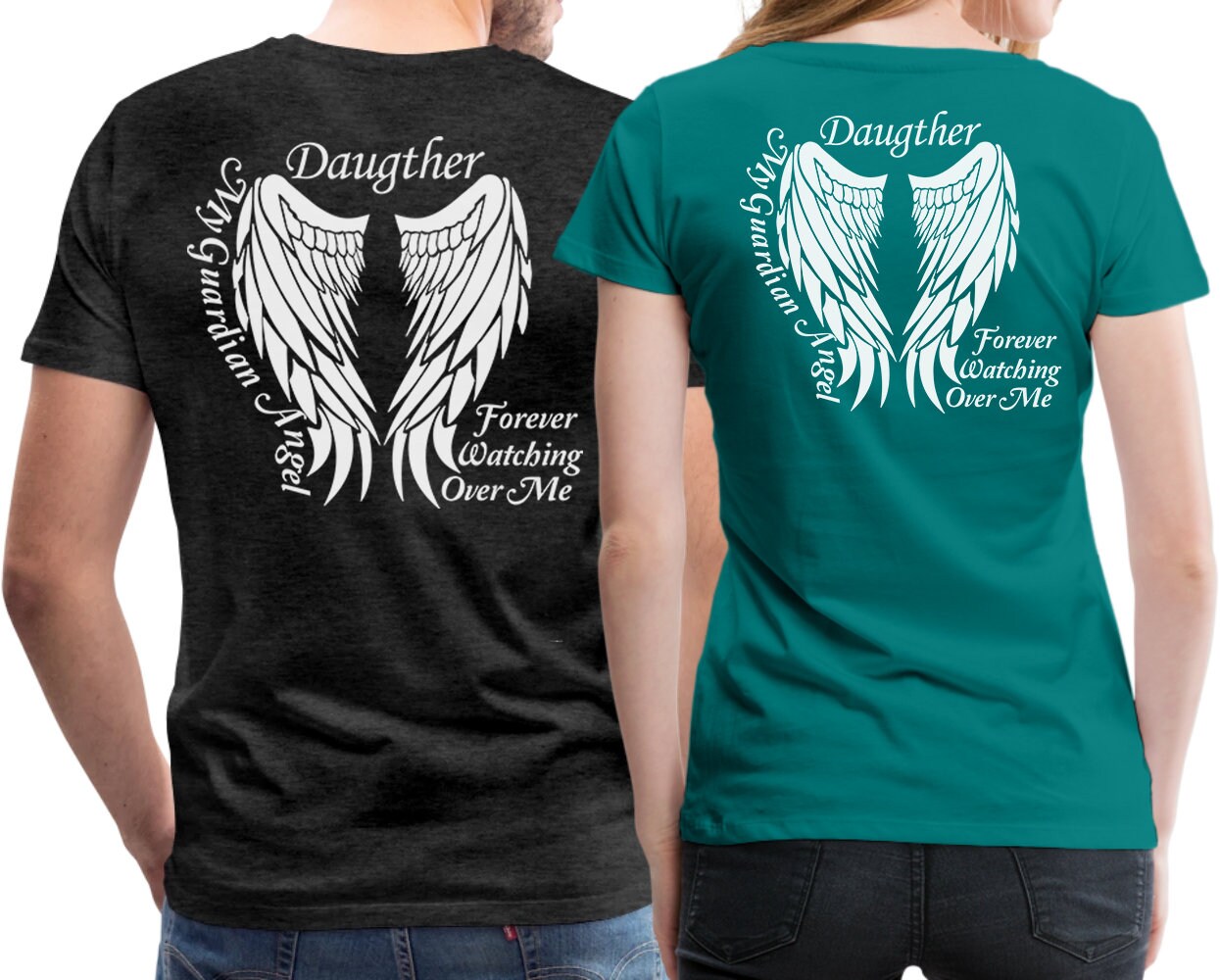 my daughter is my guardian angel shirt