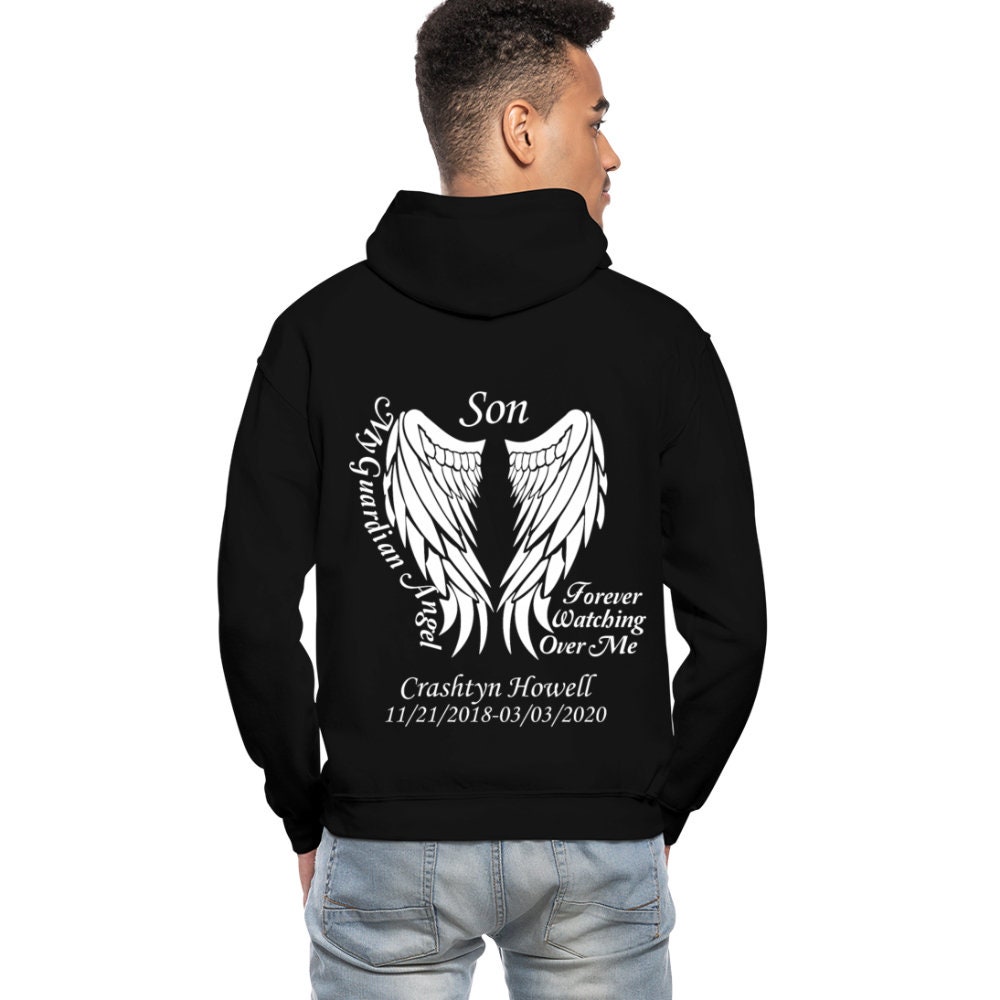 Custom Son Guardian Angel Hoodie - Etsy