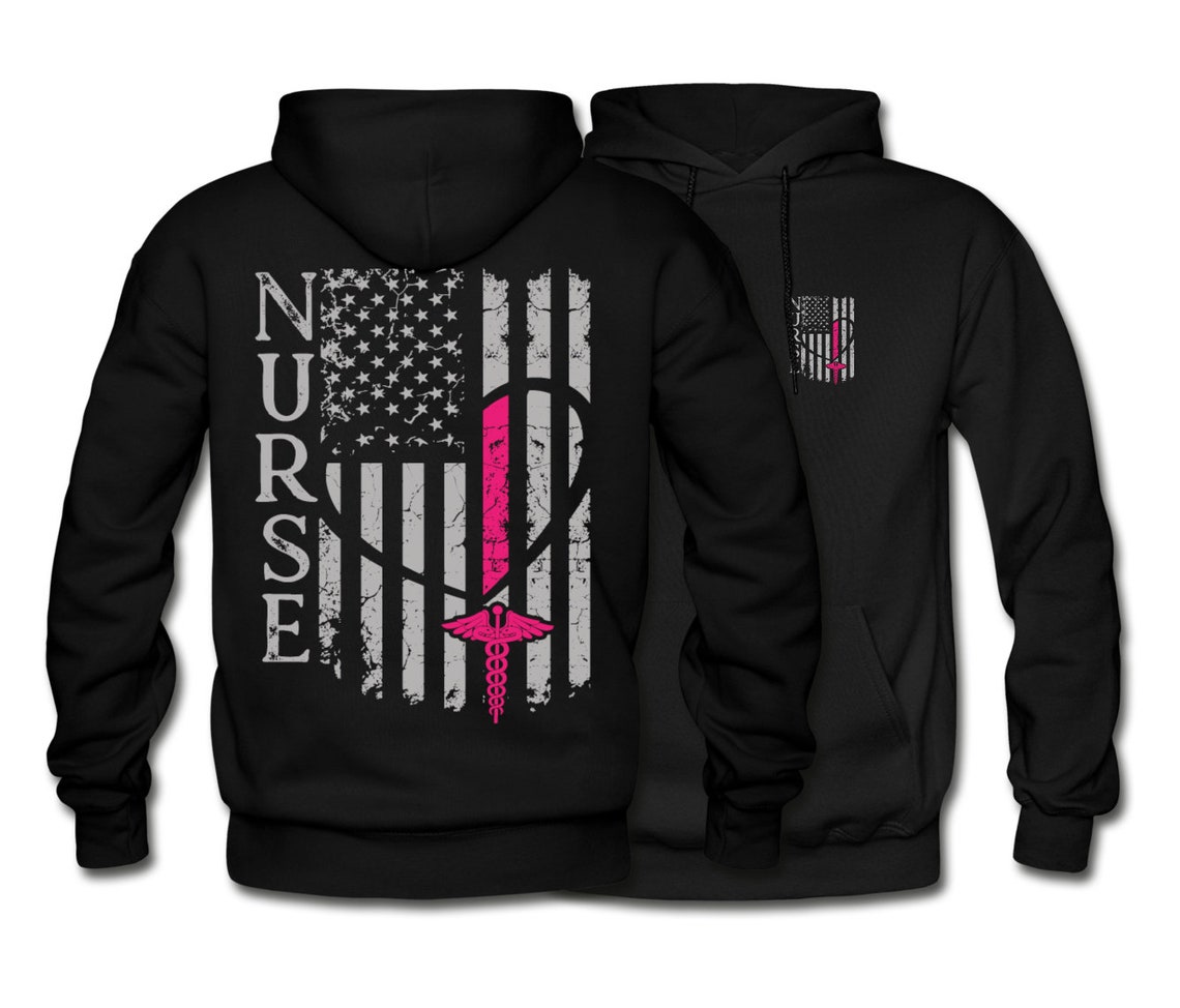 Nurse Flag Pullover Hoodie Nurse Hoodie Nurses Hoodie Etsy