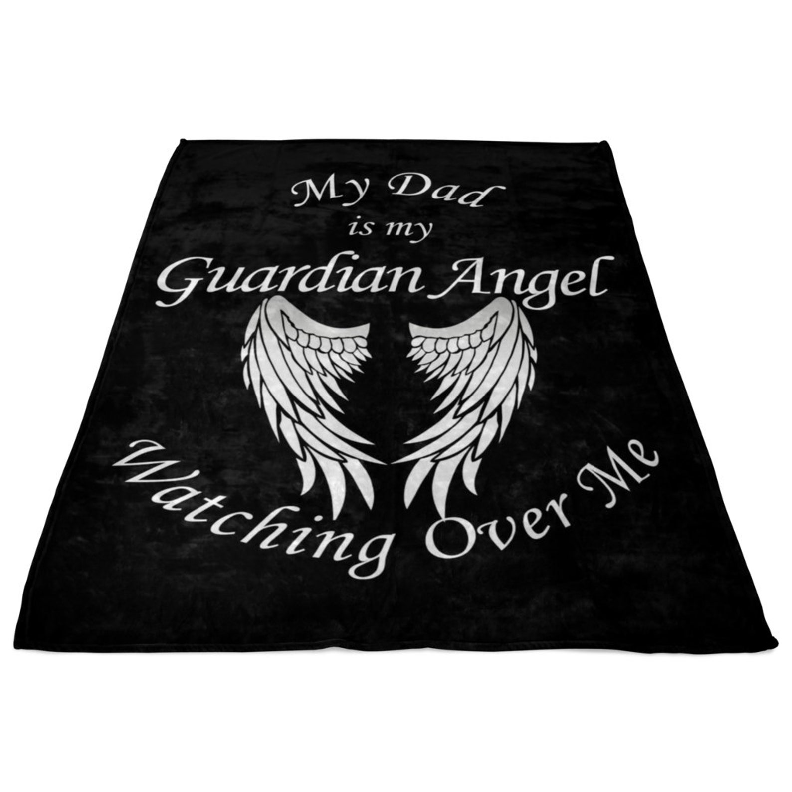 Dad Guardian Angel Blanket Dad Memorial Blanket Loss of Dad Etsy