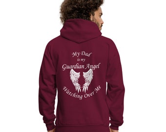 My dad is my guardian angel hoodie clearance