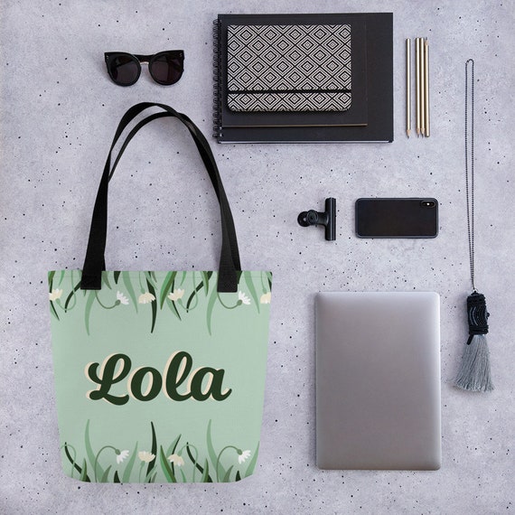 Lola Womens Personalize Travel Bag, Personalized Shoulder Bag, Carry on Tote, Mothers Day Gift, Christmas Gift, Womens Gift, Palm Tree Bag