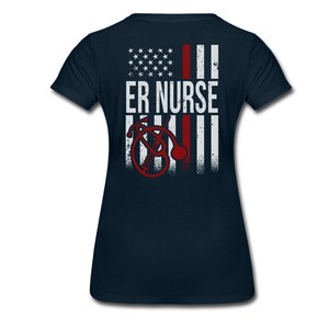 ER Nurse Shirt - Emergency Room Nurse Flag Shirt, Nurse T-Shirt, Nurse Gift afbeelding 6