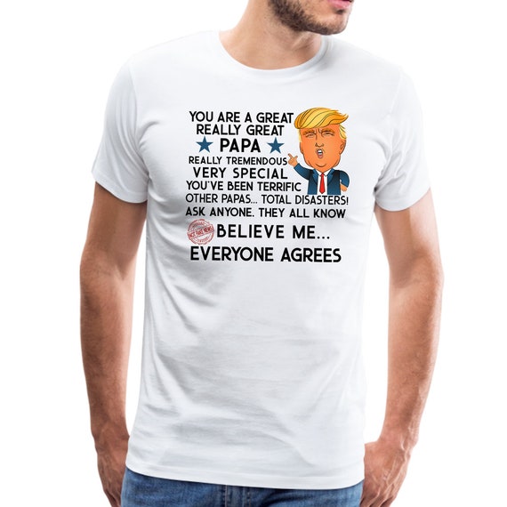 Papa Trump camisa, Padres día camiseta de hija, Papa Padres día