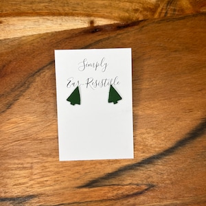 Polymer Clay Christmas Tree Studs