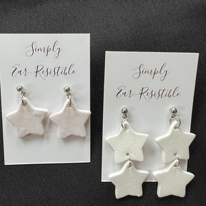 Star Clay Earrings