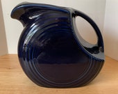 Vintage Fiestaware dark blue pitcher
