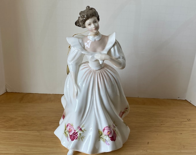 Signed Royal Doulton Figure of the Month "April" HN 2708 Modeled by Peggy Davis 1988
