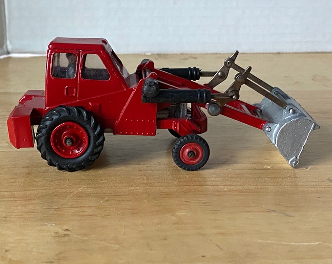 Dinky 437 Muir-Hill 2wd Farm Tractor w/ Front Loader in Taylor Woodrow Livery GC