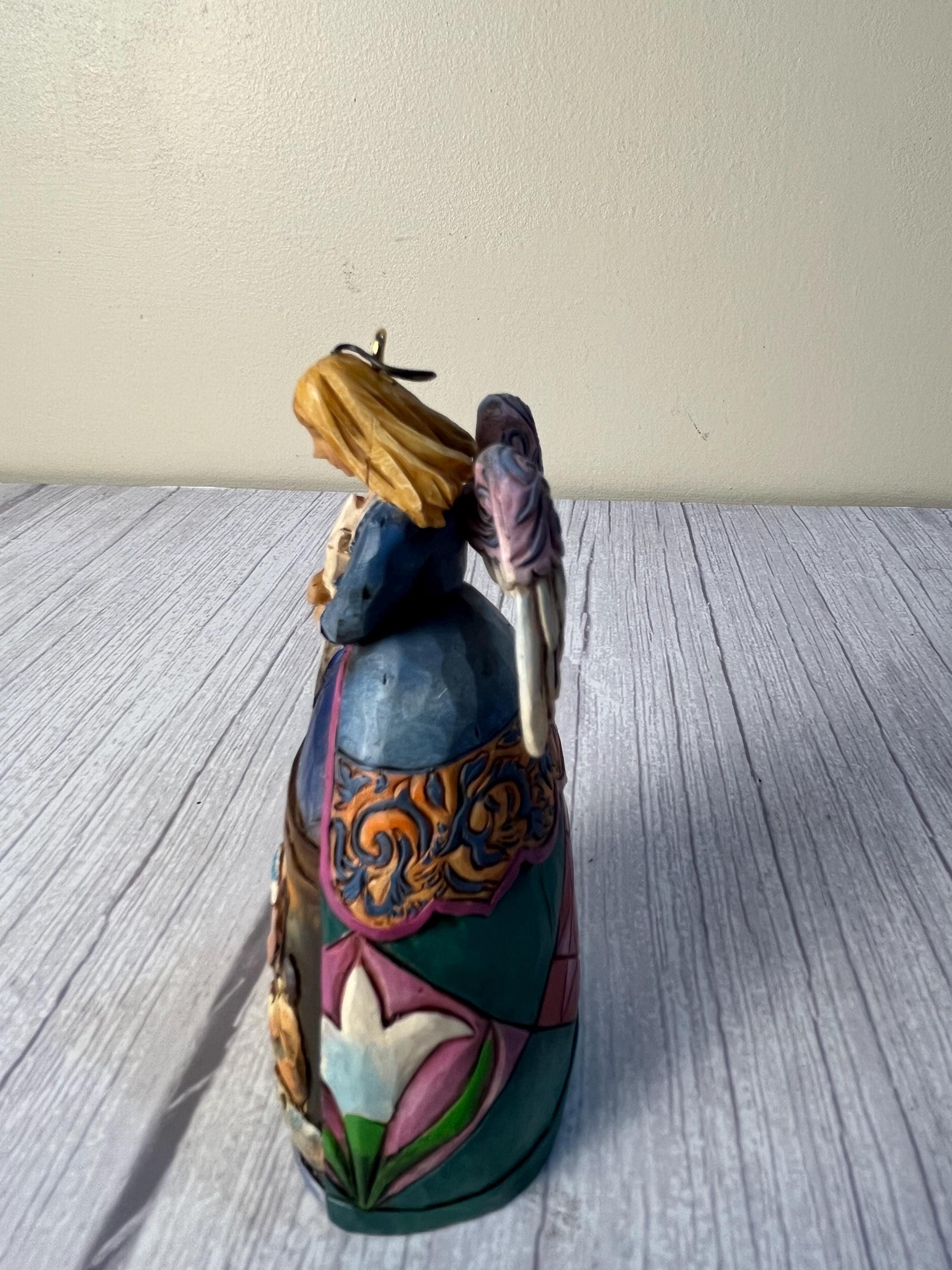 Vintage 2006 Jim Shore Heartwood Creek Angel ornament with scene