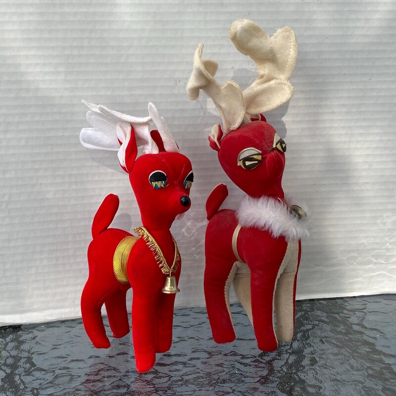 Stuffed Reindeer - Etsy