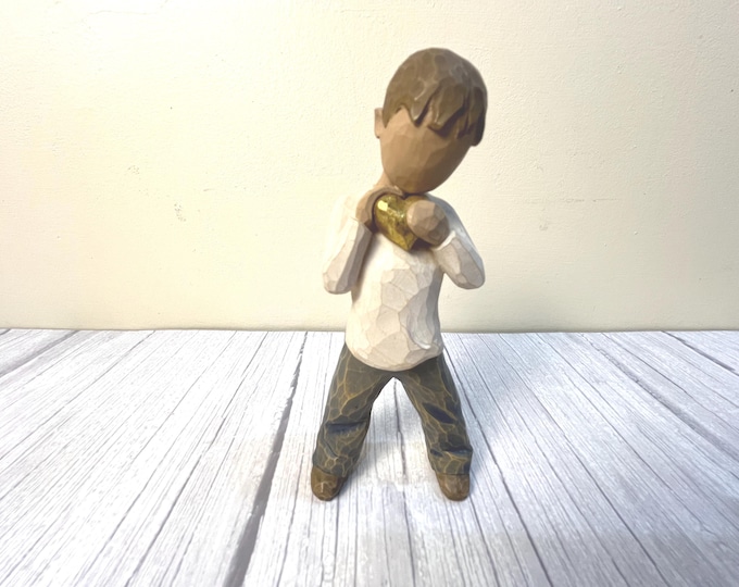Vintage Willow Tree "Heart of Gold" Boy figurine
