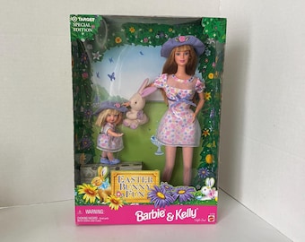 1998 Mattel Easter Bunny Fun Barbie and Kelly Target Special Edition NIB