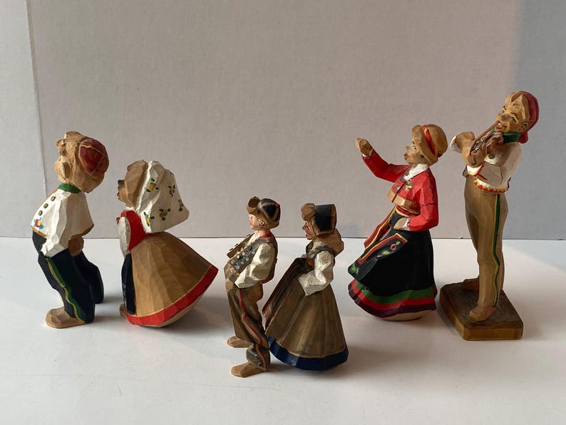 Choice of Henning Type Hand Carved Norway Wood Figurines Hardanger ...