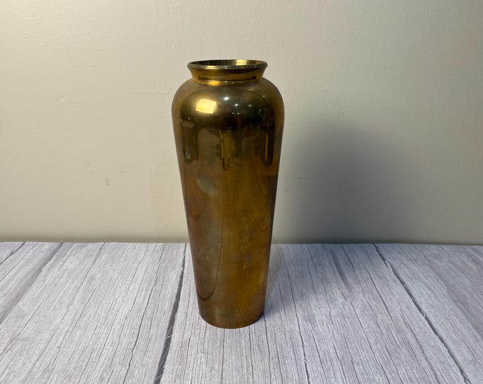 Solid brass vase made in India by RIH