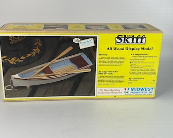 1989 "The Skiff" all wood model kit #967 by Midwest Productions  1:12 scale - Skill Level 1