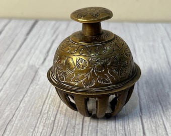 Vintage solid Brass Elephant claw bell made in India